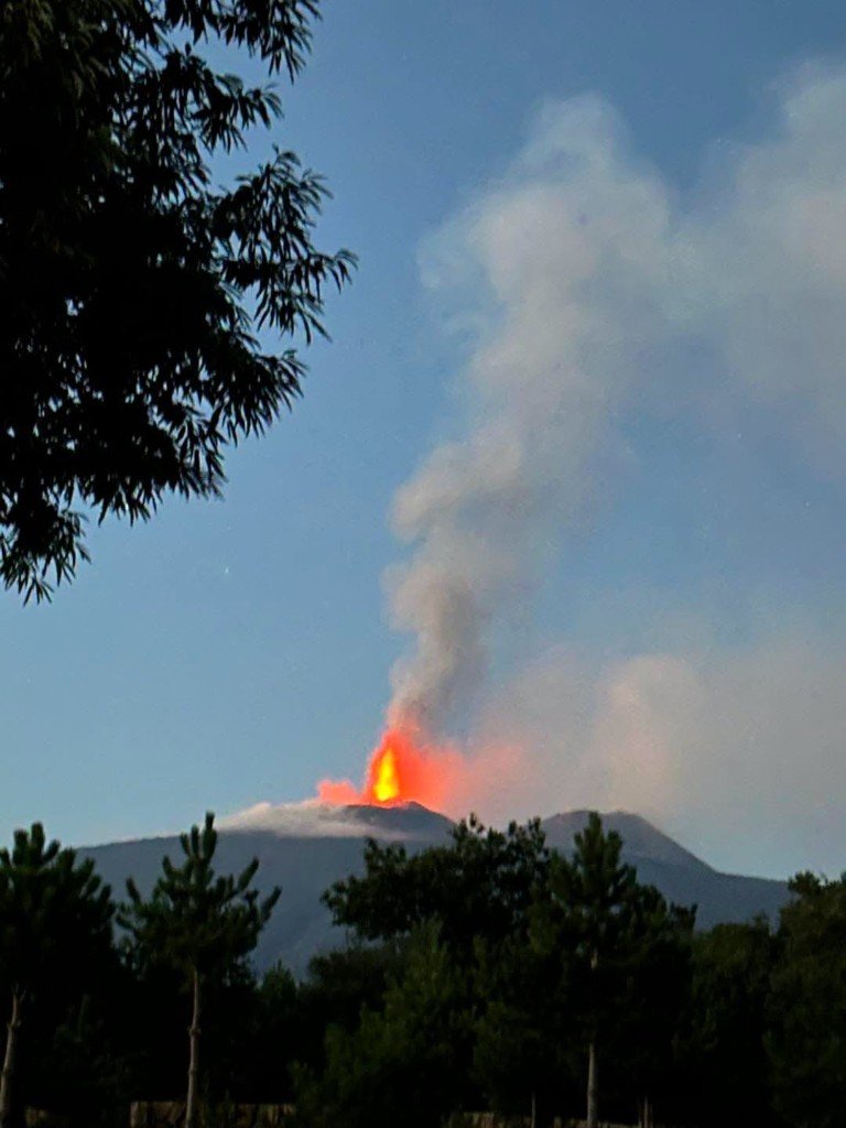 Etna o zmierzchu
